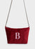 ALPHABET VELVET MINI BAG + LETTER