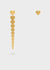 ASYMMETRIC EARRINGS GOLD