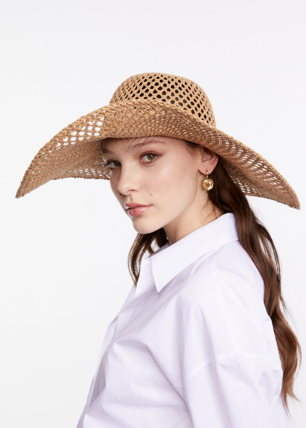 Nalí WIDE HAT IN RAFFIA BEIGE