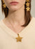 NECKLACE WITH GOLD DOUBLE STAR PENDANT