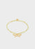BOW BRACELET IN GOLD +STONE