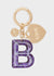 ALPHABET KEYCHAIN IN RESIN + LETTER