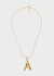ALPHABET NECKLACE IN GOLD+LETTER