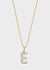 LETTERING NECKLACE SMALL GOLD/SILVER