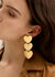 PENDANT EARRINGS WITH S. STEEL GOLD
