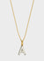 LETTERING NECKLACE SMALL GOLD/SILVER