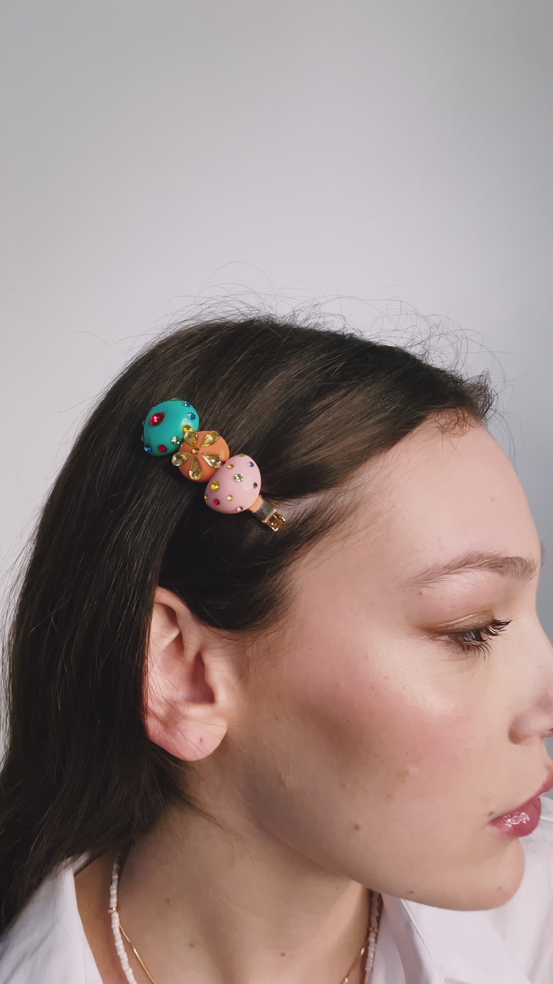 Nalí MULTICOLOR RESIN HAIR BARRETTE