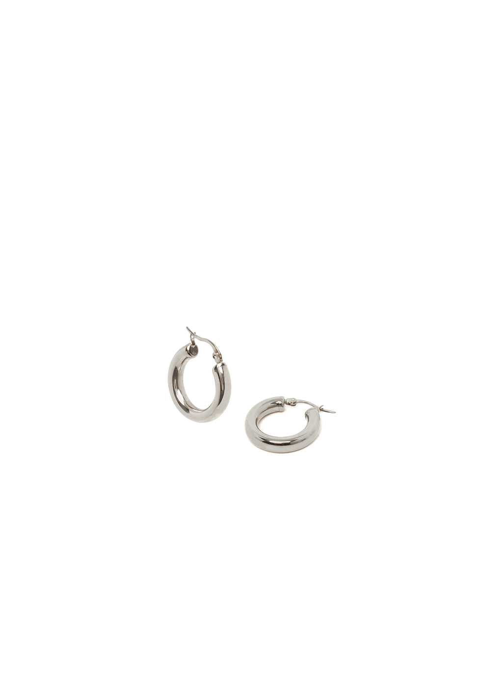 Nalí VANIA SMALL HOOP EARRINGS IN STAINLESS STEEL