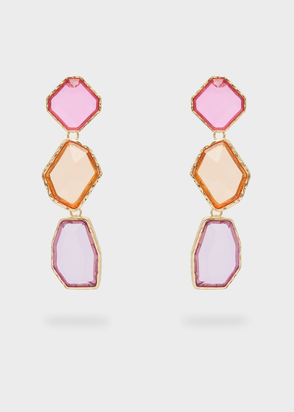 Nalí LONG PENDANT EARRINGS MULTICOLOR