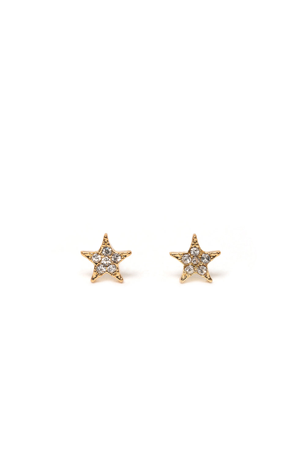 Nalí GOLD STAR CRYSTAL LOBO EARRINGS