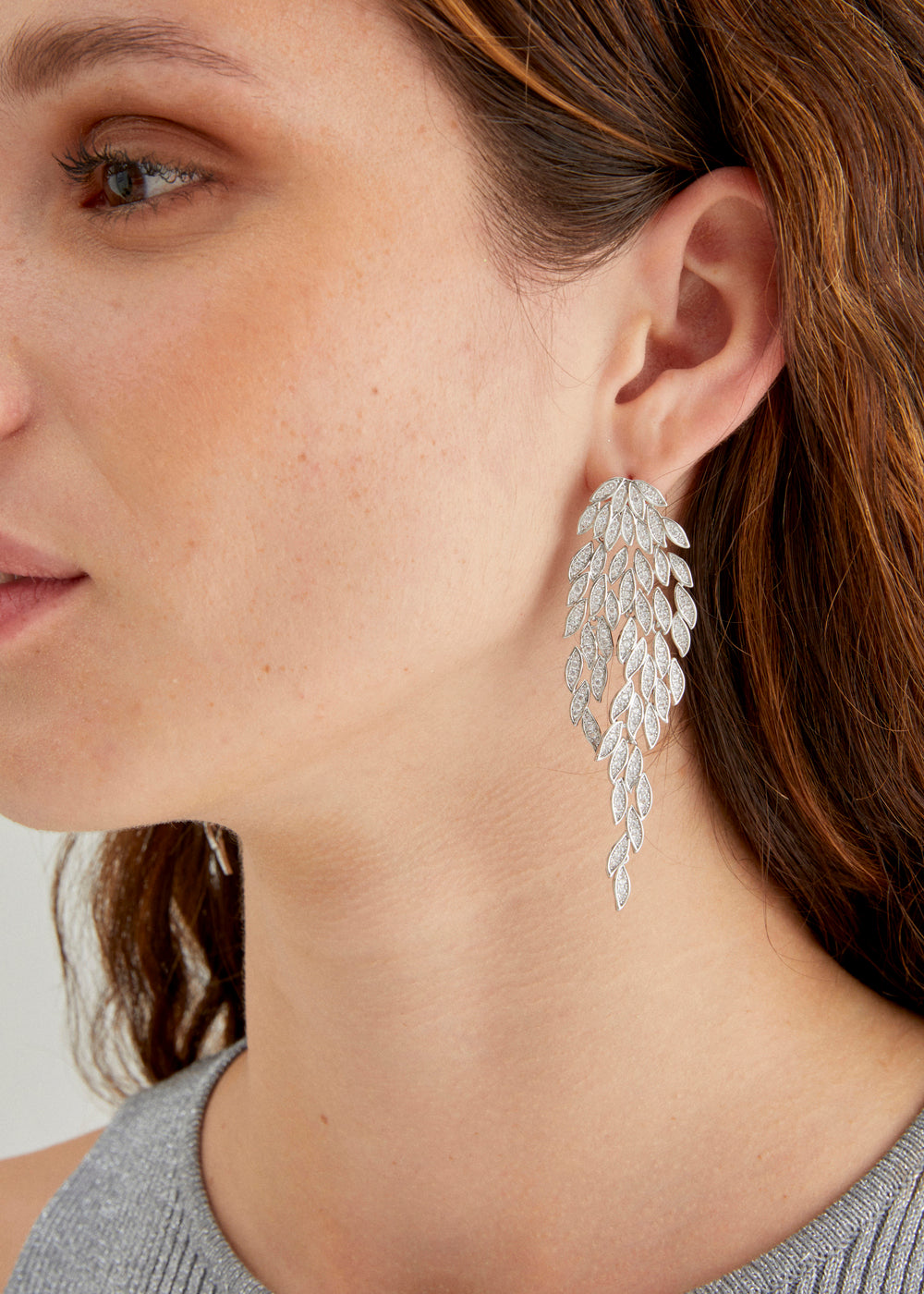 Nalí CASCADE EARRINGS WITH ZIRCONS + COLORS