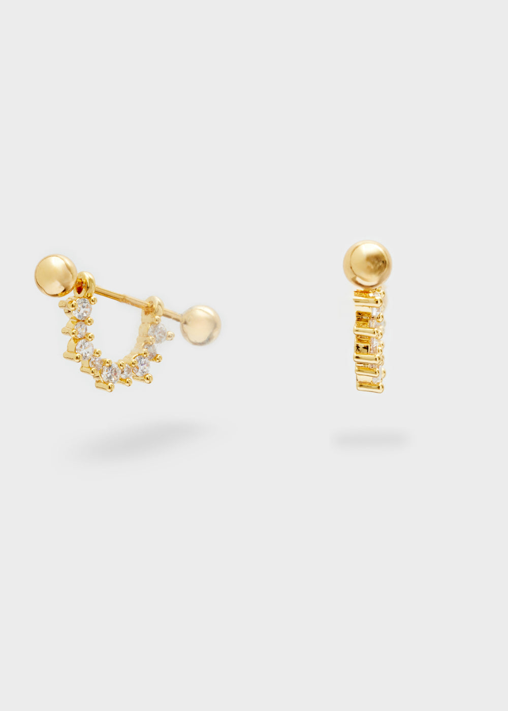 Nalí SIENNA LOBE EARRINGS W/ ZIRCONS + COLORS