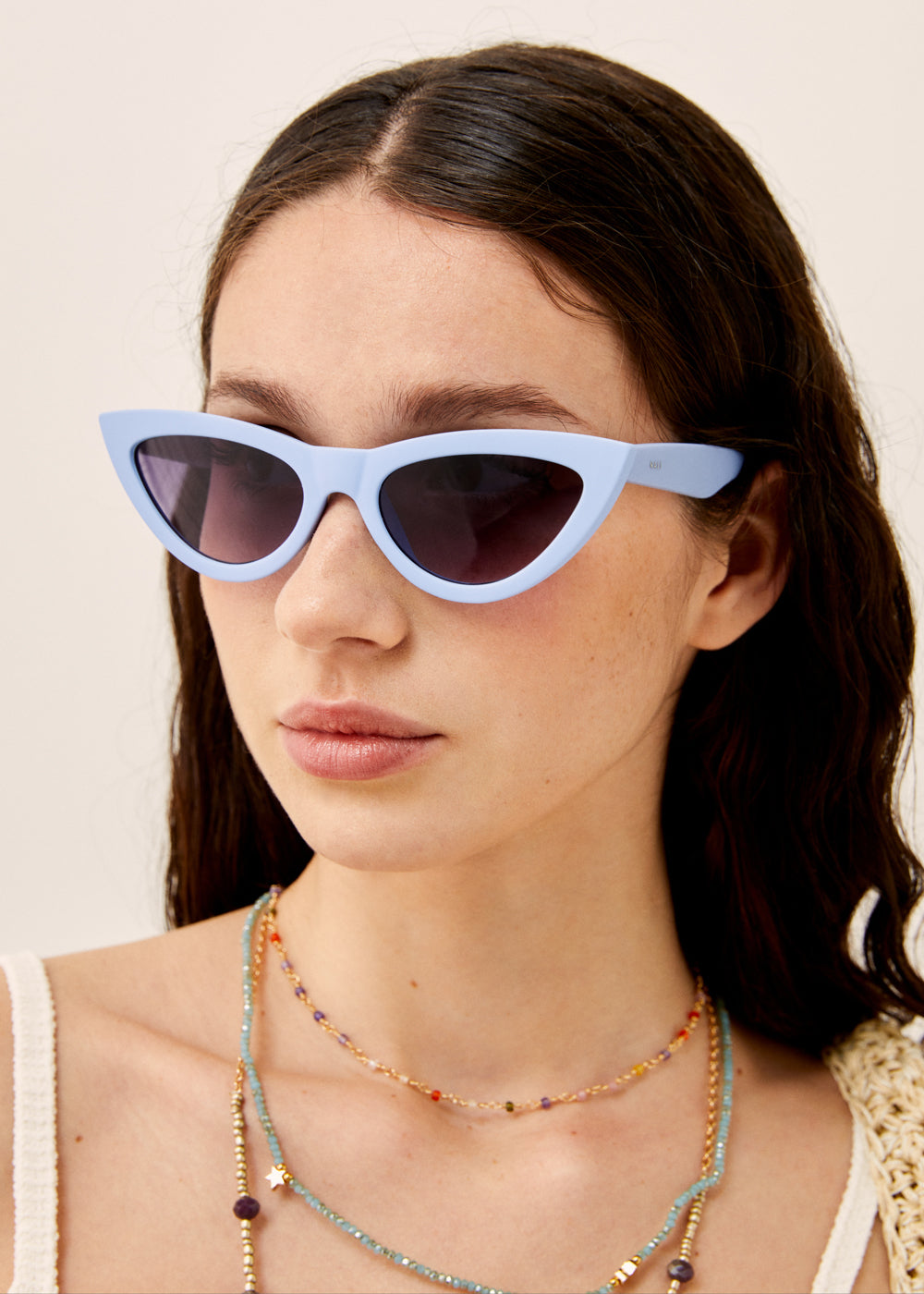 Nalí LORI CAT-EYE SUNGLASSES IN BLUE