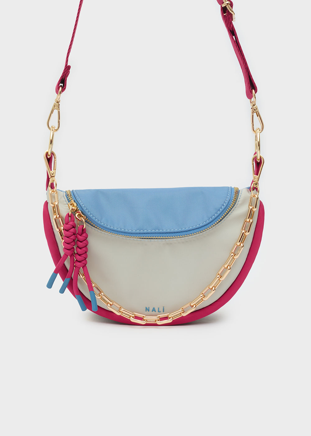 Nalí CARINA BELT BAG NYLON GREY/BLUE