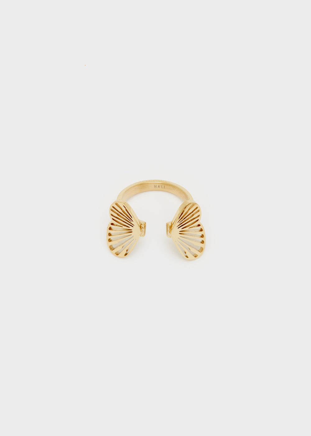 Nalí 14KT GOLD PLAT. S.STEEL BUTTERLY RING