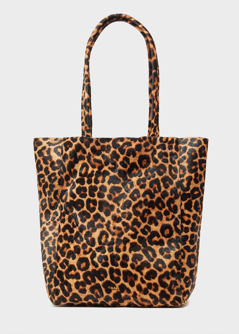 ELLA SHOULDER BAG IN REAL LEATHER ANIMALIER
